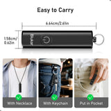Blukar 2 Pack Rechargeable EDC Flashlight, 360L Mini Keychain Flash Light with 3 Lighting Modes, Memory Function, Waterproof, Compact and Portable Pocket Light for Everyday Carry, Emergency, Camping