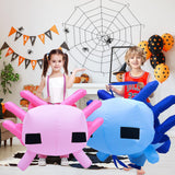 FANFX Cartoon Axolotl Costume Inflatable Costume for Adult and Kids Christmas Blow Up Costumes Cute Unisex Suit for Animals Cosplay Holiday Party with Adjustable Waistband