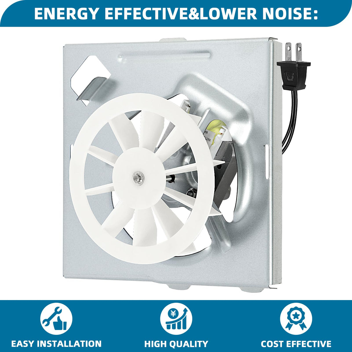 696N-R02 B Unit for NuTone S97012026 Fan,for Broan 688 Replacement Motor,S97012026 Assembly for Broan 688-K,688-J,688-H,688-G,for Nutone 696N-R02 B Unit 50CFM Fan Replacement for 688 Motor
