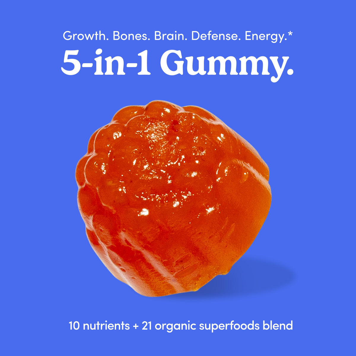 Teen Boy & Girl Multivitamin Gummy - Growth & Bone Support, 60ct, Vegan
