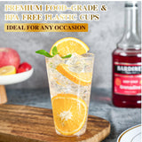 FOCUSLINE 100 Pack 16 oz Clear Plastic Cups, Disposable Cups Large Reusable Plastic Tumblers, Heavy-duty Clear Hard Cups 16 Ounce for Wedding Party, Thanksgiving, Halloween, Christmas