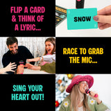 Grab The Mic - Award Winning Karaoke Party Game for Bad Singers w Foam Mic
