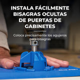 Kreg Concealed Hinge Jig - 35mm Cup Drilling Jig - Adjustable Cabinet Door Installation Tool - KHI-Hinge