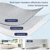 DGSL Double Reflective Bubble Foil Insulation Foam, 47IN X 10FT Window Insulation for Summer Heat Reflective Window Film for Window, Garage Door, RV, Roof