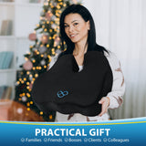 BlissTrends Seat Cushion,5.2in Thick Memory Foam Cushions for Office Chair, Car Seat, Airplane, Relieving Pressure Tailbone Sciatica Back Pain for Long Sitting Office Workers, Car Drivers Black