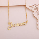 KUKULIKI Custom Name Necklace Personalized Heart Symbol, 18K Gold Plated Handmade Personalized Necklaces for Women, Customized Jewelry Birthday Gifts