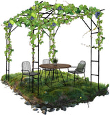 Grape Vine Trellis - Cucumber Trellis Size: 112.8 * 96 * 80.4 inches - Large Outdoor Garden Arch Trellis, Used for Outdoor Climbing of Plants, Courtyard and Garden Decoration （Leg spacing 97"）