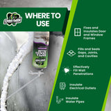 Sprayman Gaps and Cracks Filler Foam - Polyurethane Expanding Foam Sealant for Insulating Doors & Windows, Waterproof & Paintable, Straw Use - 12oz, 2 Pack