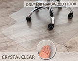 Office Chair Mat for Hardwood Floor, 48”x 36” Clear Floor Protector Mat for Office Chair, Vinyl Desk Chair Mat for Hard Floors, Easy Glide for Chairs