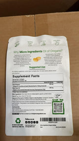 Micro Ingredients Oil of Oregano, 300 Softgel | Oregano Oil with Black Seed Oil, 4X Strength Carvacrol & Thymoquinone | Plant Based, Non-GMO | Antioxidant & Immune Support