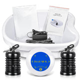Lecaung Ionic Detox Foot Bath Machine, Personal Ionic Foot Cleanse Ionic Foot Bath SPA Machine for Home Beauty Salon Spa with Basin and Two Round Arrays