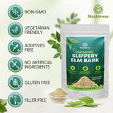 Slippery Elm, with Superior Inner Bark Source, Slippery Elm Bark Natural Herb for Soothing Throat* & Digestive, Diarrhea, Gut Health, 100% Pure & Vegan, Non-GMO, Made in The USA, 1 lb (349 Serving)