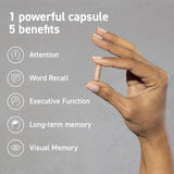 CocoaVia Memory & Focus Brain Supplement, 90 Day, Cocoa Flavanol Blend, Lutein, Added Caffeine for Boost. Improve Cognitive Function, Attention, Vegan & Plant Based, 90 Capsules