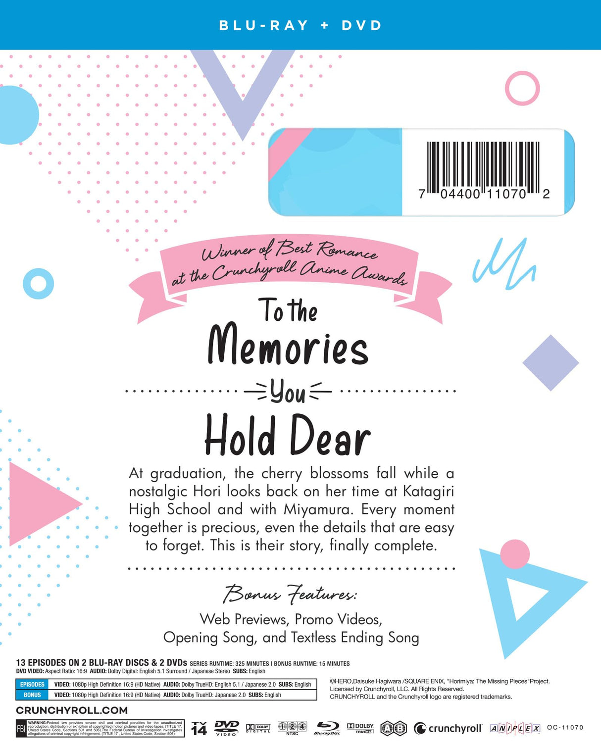 Horimiya: The Missing Pieces - Season 2 [Blu-ray]