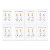 Bridesmaid Earrings for Bridesmaids 8 Pairs Gold Knot Pearl Wedding Jewelry Set Bridesmaid Proposal Gifts for Bridal Party