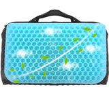 Wllead Gel Portable Seat Cushion (14.5" x 10.6") Foldable Travel Cushion, for Airplane Seats, Camping, Stadium, Cinema, Garden Benches Seat Cushion, Relieve Sedentary Pain