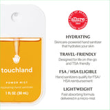 Touchland Power Mist Hydrating Hand Sanitizer Spray, TOP 5 Set (Applelicious, Sandalwood, Lavender, Berry, Citrus), 1 FL. OZ. Travel Size (Set of 5)