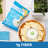 Quest Nutrition Tortilla Style Protein Chips, Ranch, Baked, 19g Protein, 4g Net Carb, Low Carb, Gluten Free, 1.1 Ounce (Pack of 12)