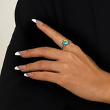 ADRAMATA 925 Sterling Silver Mood Ring for Women Color Change Mood Rings