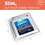 TOURIT Reusable Ice Pack for Coolers, 4 Pack Long Lasting Ice Packs for Cooler Bag Lunch Bags/Boxes, Freezer Packs for Coolers
