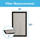 Filtrete 16 x 25 x 1 AC Furnace Air Filter, MERV 14, MPR 2800, Ultrafine Particle Premium Filter, 3-Month Pleated 1-Inch Electrostatic Air Cleaning Filter, 2-Pack (Actual Size 15.719x24.719x1 in)
