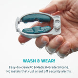 Freedom Clamp by Lunderg - with Innovative Pro-Hinge for Top-Down Pressure & 5 Different Fittings - Totally Customizable Penile Clamp for Incontinence - Mens Incontinence Products