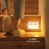 8 Pack Rechargeable Motion Sensor Stair Lights for Indoor, Wireless Battery Operated Night Light,Magnetic Led Stick On Portable Lamp for Step Hallway Closet Under Cabinet Bedroom Kitchen Bathroom