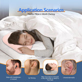 Ear Piercing Hole Pillows Side Sleeper Pillow with an Ear Hole for CNH Side Sleepers and Ear Inflammation Pressure Sores, Adjustable Cotton and Polyester Curved Side Pillow, Pink