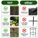 aboxoo Sturdy Metal Garden Obelisk Trellis, 11.5"x11.5"x18" Plant Support