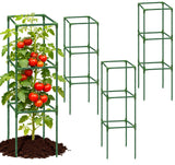6 Pack 43.3 Inch Adjustable Tomato Cages Garden Plant Trellis