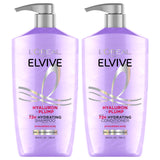 L'Oreal Paris Elvive Hyaluron Plump Shampoo and Conditioner Set, 53 Fl Oz