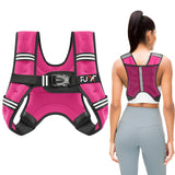FUFF Weighted Vest 10lb Weights with Reflective Stripe, Weighted Vest for Men Women Strength Training Running Walking Jogging
