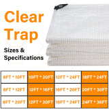 16 Mil Greenhouse Cover,Clear Plastic Tarps Heavy Duty Waterproof 12X16FT,UV Resistant Poly Clear Tarps with Grommets, Greenhouse Heavy Duty Tarp for Gardening, Farming, Nursery, Garden