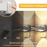 L LOHAS LED Night Lights Plug into Wall, Night Light Projector, Dusk to Dawn Sensor, Rotating White Nightlight for Kids, Soft White Ambient Lighting for Bathroom, Gaming Room, Gifts,2 Pack