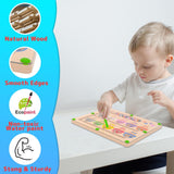 MTYOKILN Magnetic Color & Number Maze - Montessori Toys for 3 4 5 Year Old
