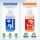 GIDIGI Hydroponics pH Up Down Solution pH Control Kit pH Adjuster