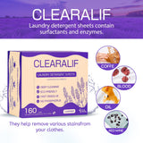 CLEARALIF Laundry Detergent Sheets, Lavender,Up to 480 Loads - Great For Travel,Apartments, Dorms,Laundry Detergent Strips Eco Friendly & Hypoallergenic (Pack of 3)
