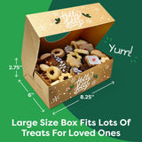 Joyousa Christmas Cookie Boxes for Gift Giving - 12 Pack Kraft Bakery Boxes