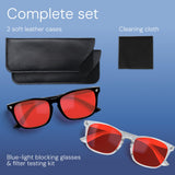 livho High Tech Blue Light Blocking Gaming Glasses - Red Lenses