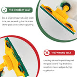 VOOMEY Paint Edger Tool Kit, 9 Inch Paint Pad Set, 7 PCS Paint Edger with Trim, Touch-Up Pad,Corner Wall and Ceiling Pad Painter,360° Rotation Handle Paint Edger Trimmer with Refill Pads