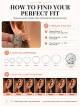 FaithHeart Solid 925 Sterling Silver Huggie Hoop Earrings for Women, 8mm