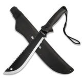 Mossy Oak Machete with Saw, 19" Sharp Machete with Sheath
