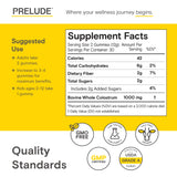 Prelude Bovine Colostrum Chews for Gut Health, Bloating & Beauty for Women & Men - Grassfed Colostrum Gummies for Digestive Health Immunity & Overall Wellness - Colostrum Supplement Made in USA