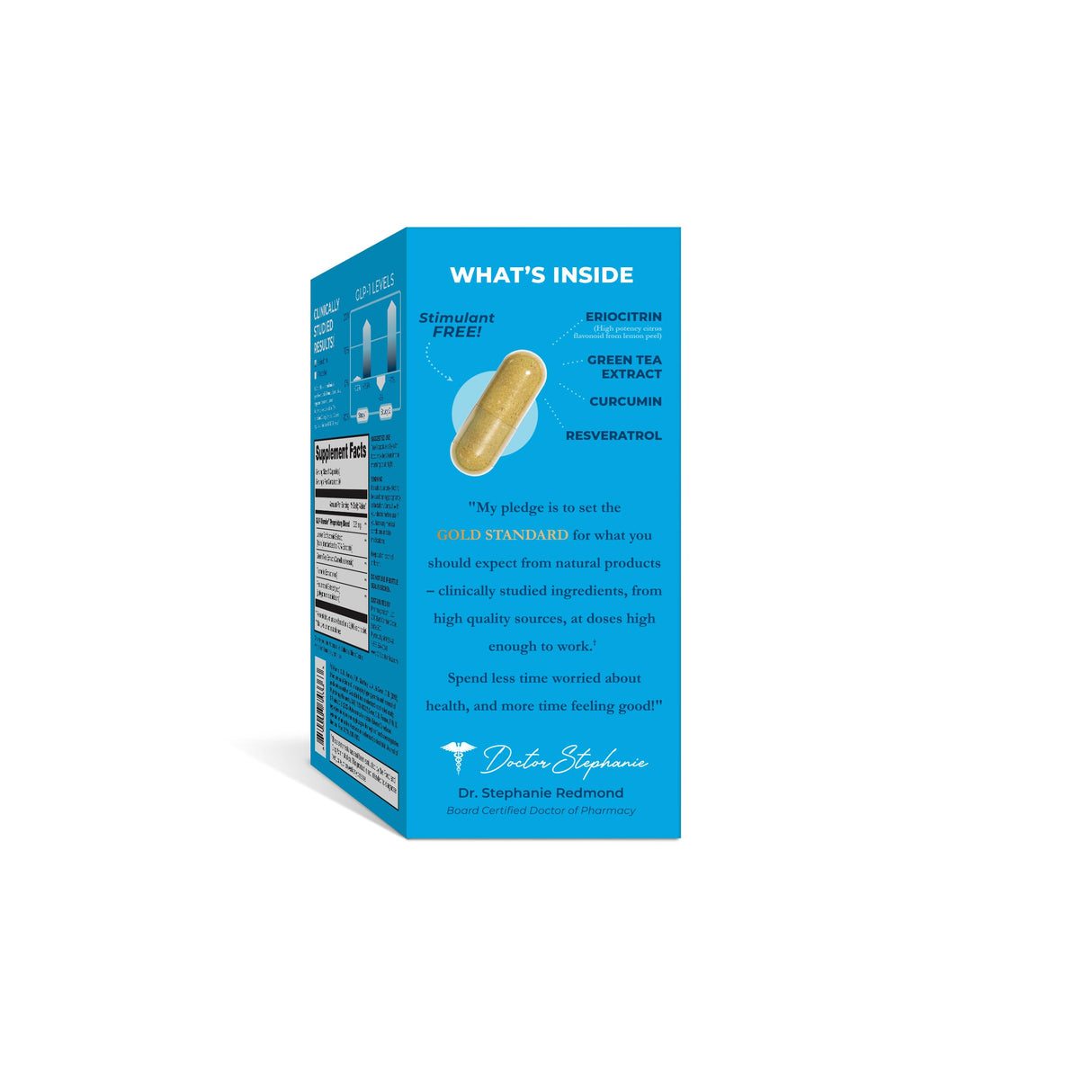 Pharmaganics Dr. Stephanie's GLP-Wonder Natural GLP-1 Boosting Supplement - Control Hunger & Appetite, Fight Cravings - Side-Effect Free Support