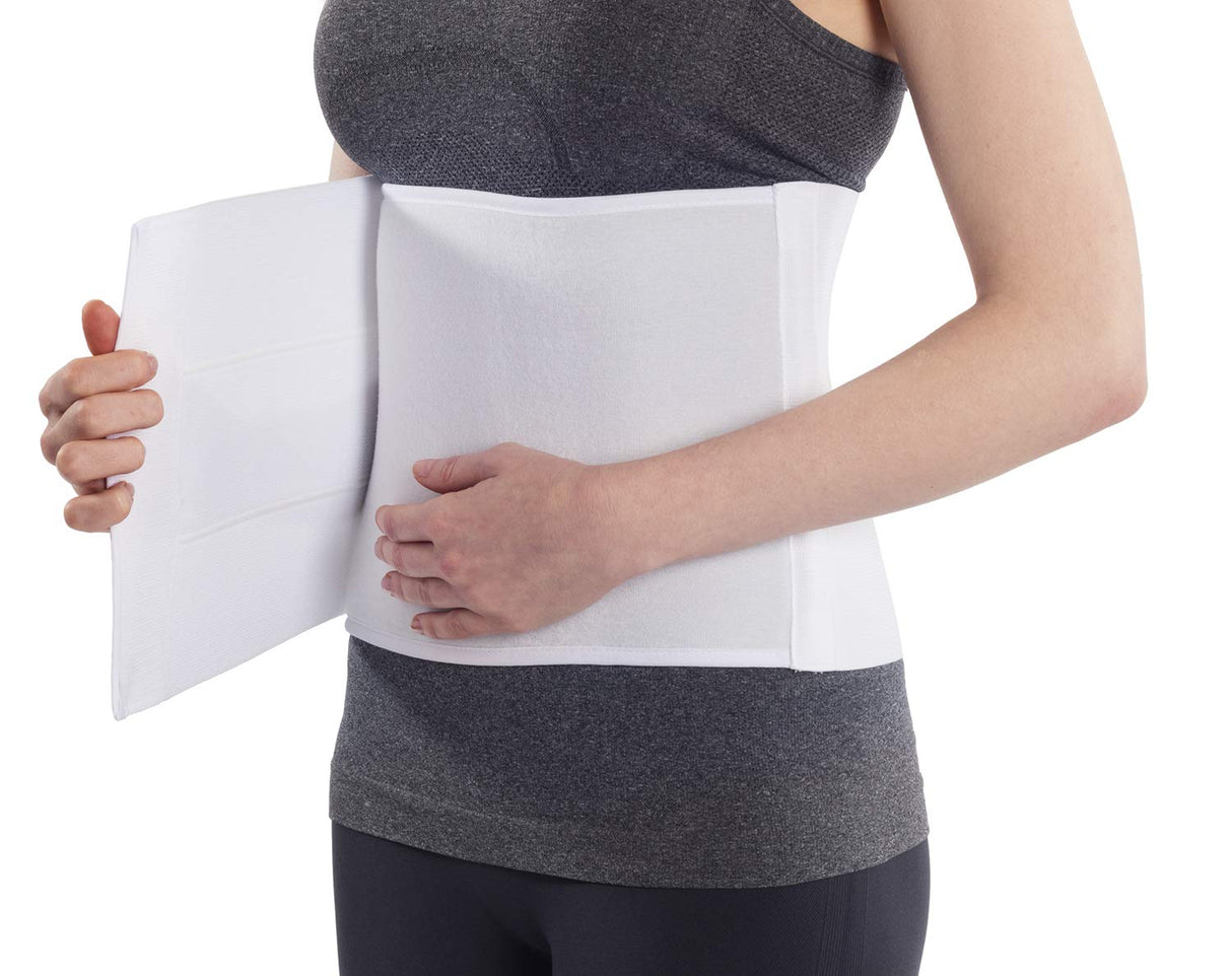 NYOrtho Postpartum Belly Binder, Abdominal Binder for Women, C-Section Recovery, Tummy Tuck Support, Belly Wrap for Postpartum, Swelling & Hernia - Latex-Free, Breathable - Medium 45"-60"