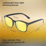 livho High Tech Blue Light Glasses - Advanced up to 99% Blue Light Blocking Computer Glasses - Anti Eyestrain & UV Glare
