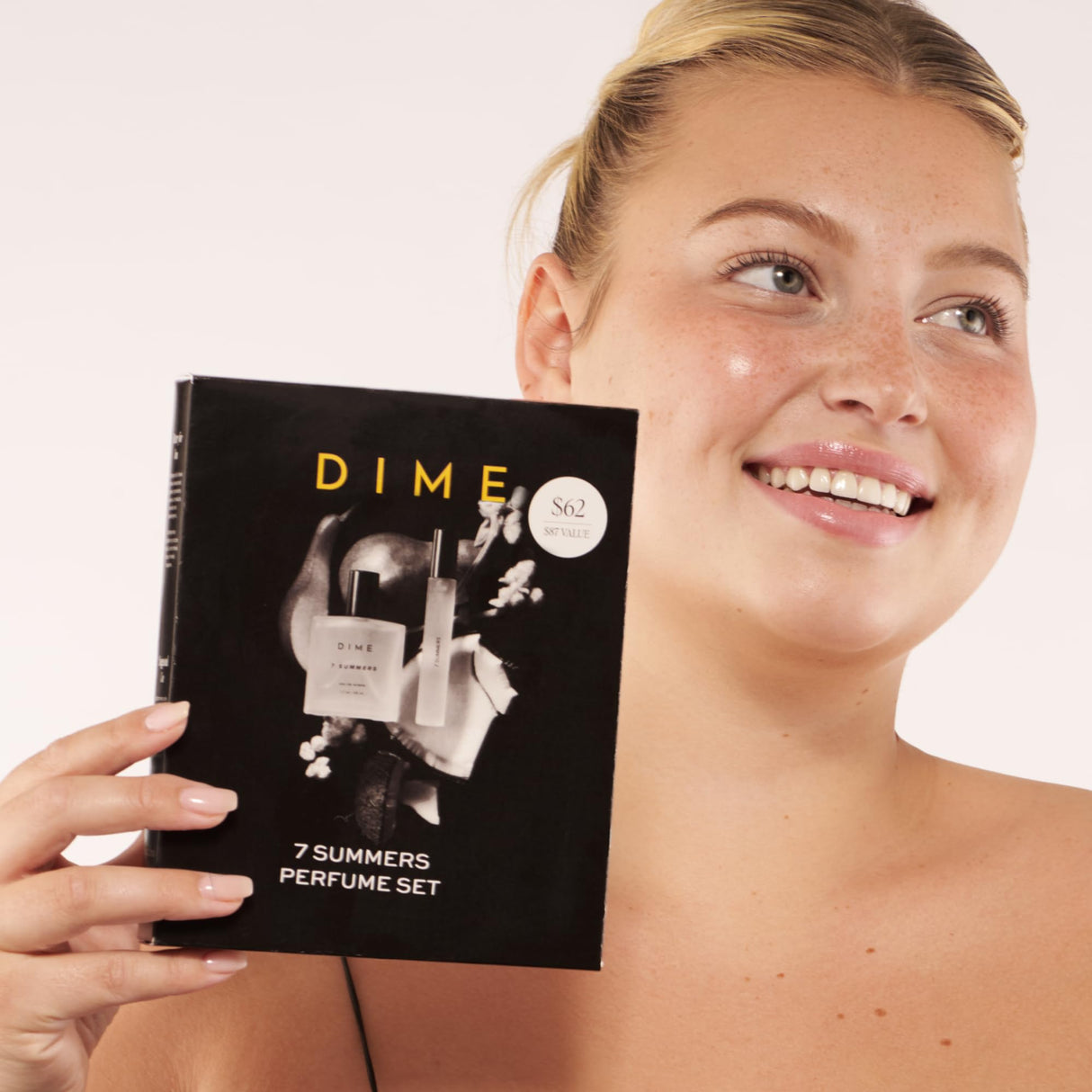 Dime Beauty 7 Summers Perfume Set ($87 Value) - Includes 50 ml + Travel Size 10 ml, Sweet Floral Scent, Clean Fragrance Eau de Toilette for Women, Hypoallergenic