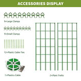UrGROWA Cucumber Trellis 2 Pack,Foldable A-Frame Garden Trellis