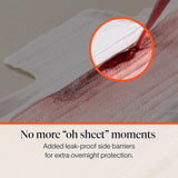 Cora 100% Organic Cotton Topsheet Pads (36 Overnight Pads)
