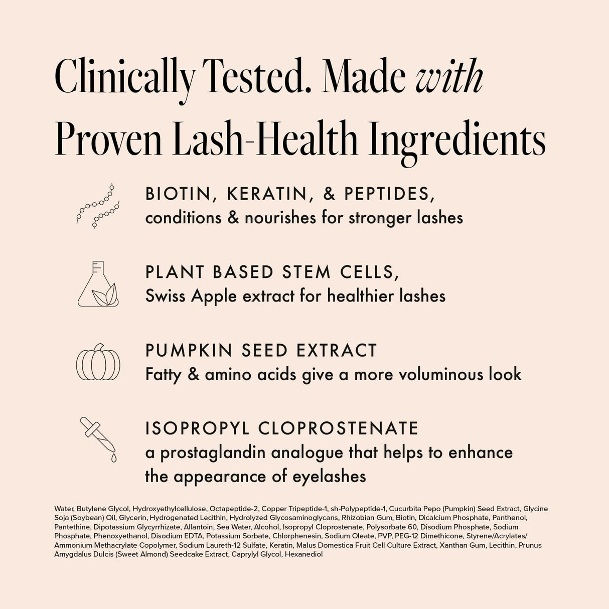 Borboleta Lash Serum - Eyelash Serum for Longer, Thicker, and Fuller Looking Eyelashes - (Sample Size, 1 Month Supply)